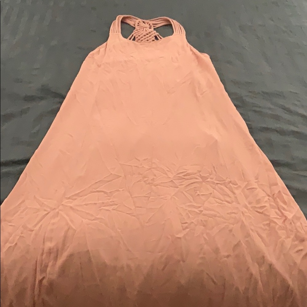 Long pink dress